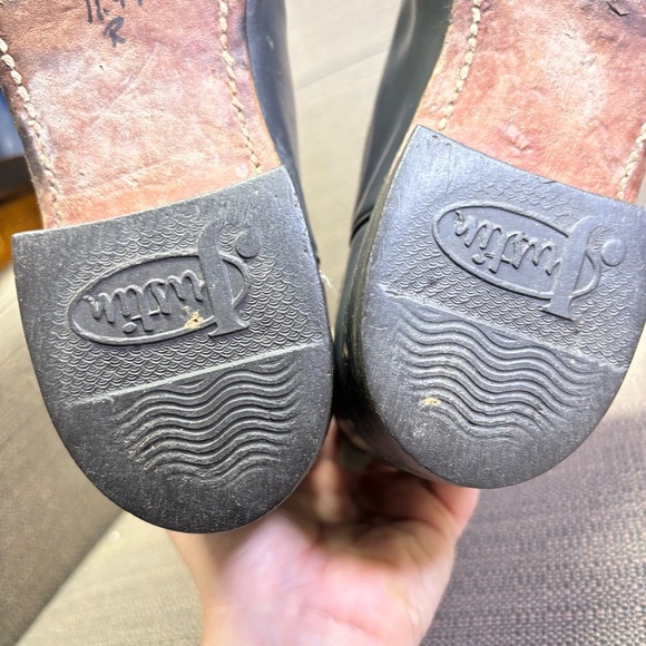 Justin Women’s Boots Gray Heeled Western Boots 7 1/2 - Picture 6 of 6